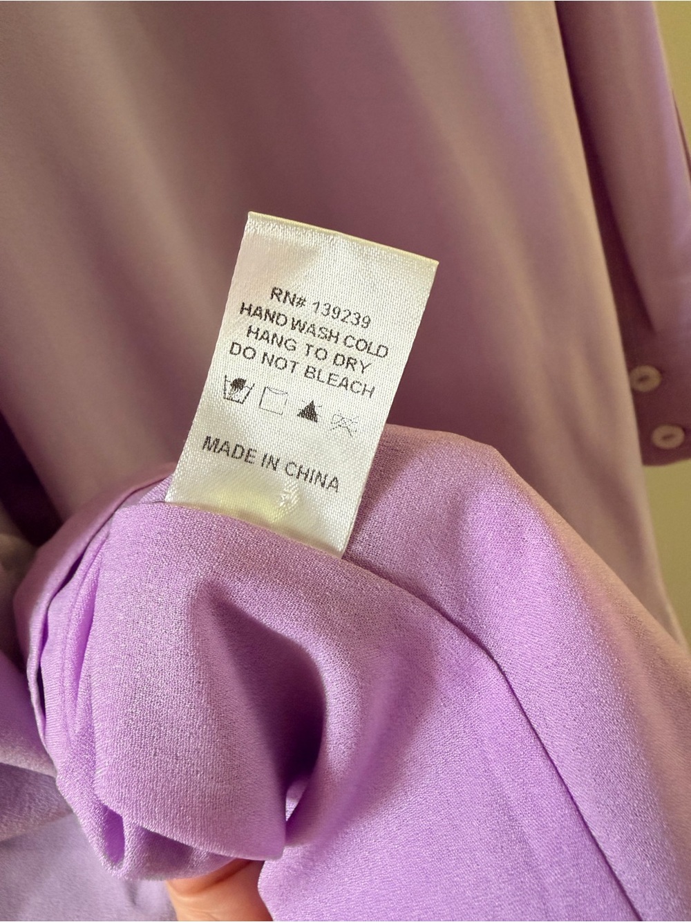 Tuckernuck Lilac Crepe Callahan Shirt Dress - Picture 4 of 4